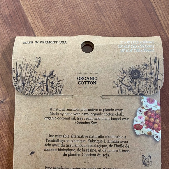 Bee’s Wrap (Vegan Assorted 3 Pack) (Meadow Magic) (Brand New) - Picture 7 of 8